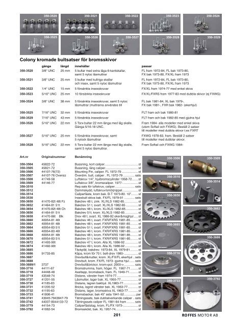 Klicka hÃ¤r fÃ¶r att ladda ner Harleykatalog 2008 (pdf ... - Roffes Motor