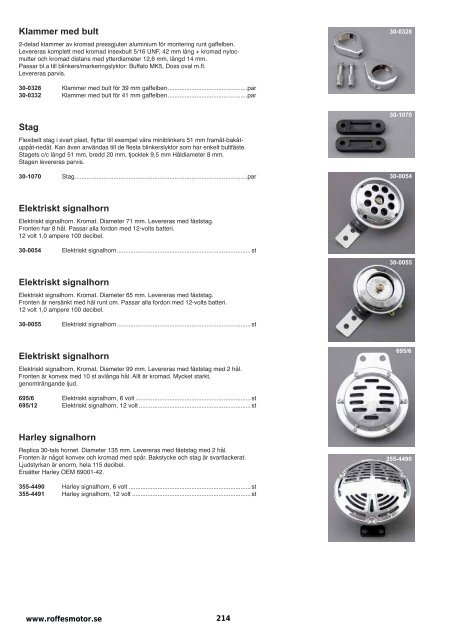 Klicka hÃ¤r fÃ¶r att ladda ner Harleykatalog 2008 (pdf ... - Roffes Motor