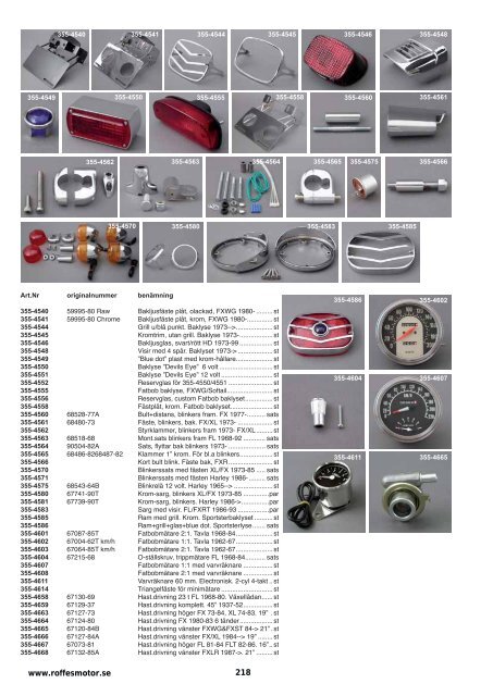 Klicka hÃ¤r fÃ¶r att ladda ner Harleykatalog 2008 (pdf ... - Roffes Motor