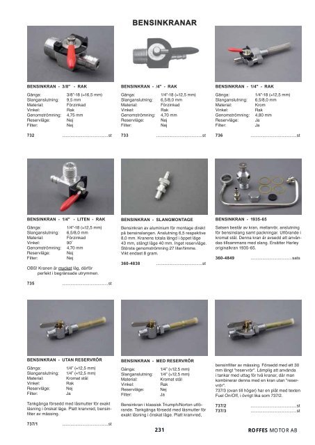 Klicka hÃ¤r fÃ¶r att ladda ner Harleykatalog 2008 (pdf ... - Roffes Motor