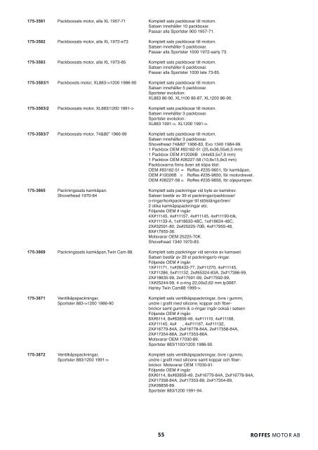 Klicka hÃ¤r fÃ¶r att ladda ner Harleykatalog 2008 (pdf ... - Roffes Motor