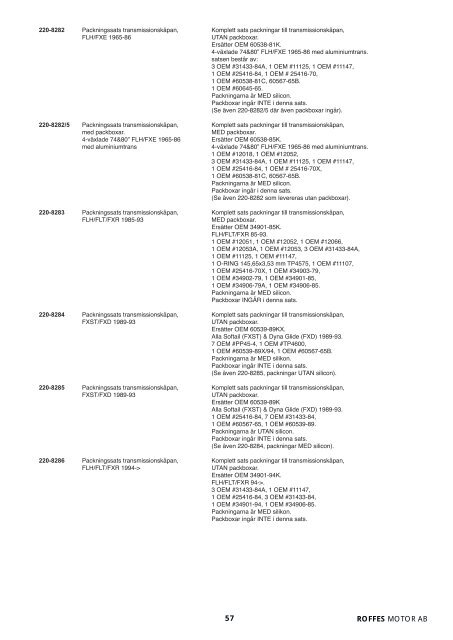 Klicka hÃ¤r fÃ¶r att ladda ner Harleykatalog 2008 (pdf ... - Roffes Motor