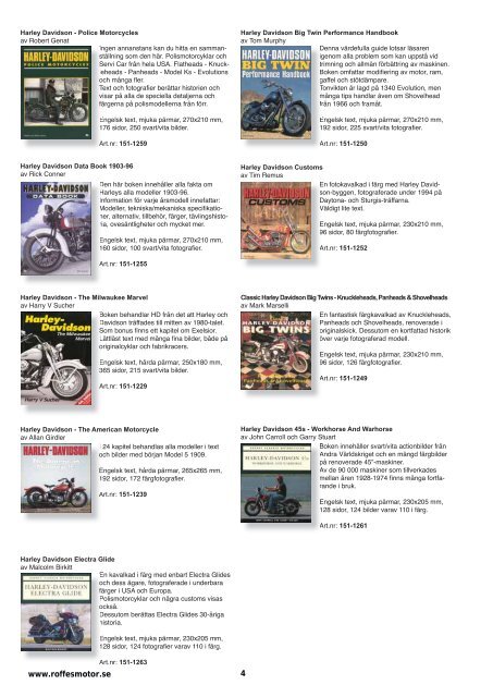 Klicka hÃ¤r fÃ¶r att ladda ner Harleykatalog 2008 (pdf ... - Roffes Motor