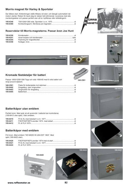 Klicka hÃ¤r fÃ¶r att ladda ner Harleykatalog 2008 (pdf ... - Roffes Motor