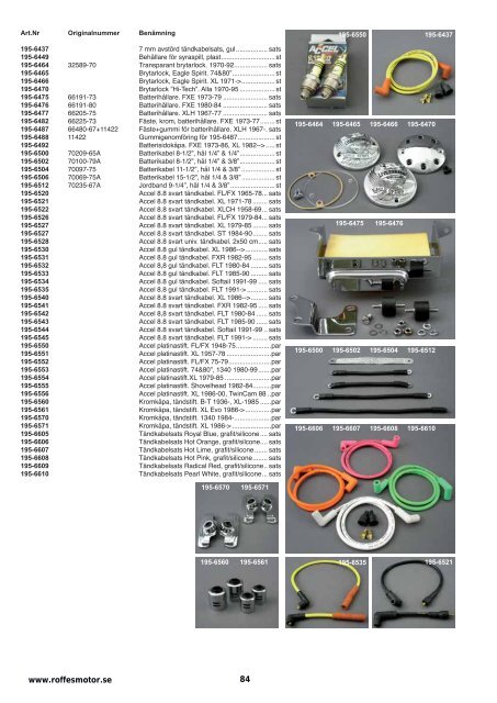 Klicka hÃ¤r fÃ¶r att ladda ner Harleykatalog 2008 (pdf ... - Roffes Motor