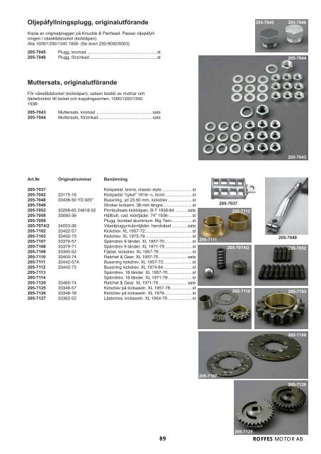 Klicka hÃ¤r fÃ¶r att ladda ner Harleykatalog 2008 (pdf ... - Roffes Motor