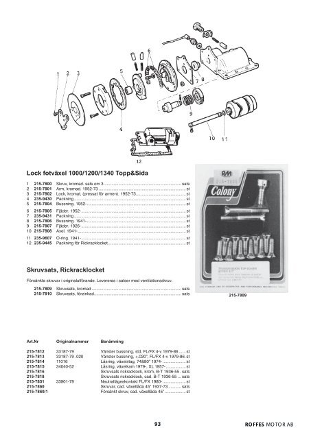 Klicka hÃ¤r fÃ¶r att ladda ner Harleykatalog 2008 (pdf ... - Roffes Motor