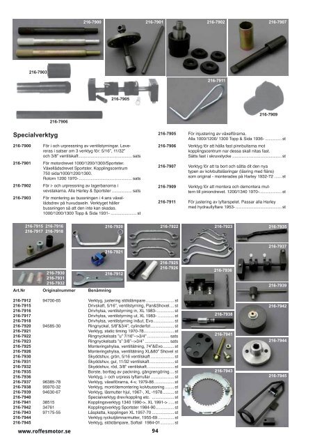 Klicka hÃ¤r fÃ¶r att ladda ner Harleykatalog 2008 (pdf ... - Roffes Motor