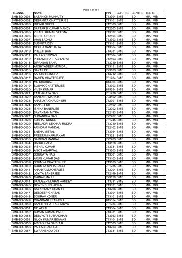 regnno name pin course centre tests bmb-bd-0001 satanick ...