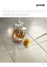 Pdf katalog; Gorenje keramika novosti