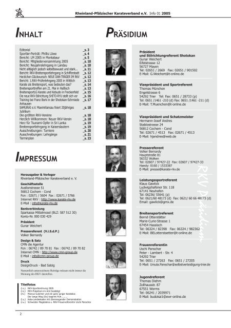 RKV-Info 01/2005 - BEIM RHEINLAND-PFÃ„LZISCHEN KARATE ...