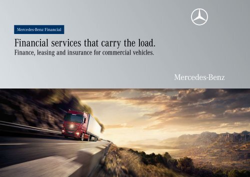 Financial services that carry the load. - Mercedes-Benz EspaÃ±a