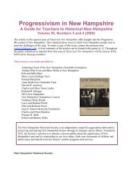 Teacher's Guide to Progressivism in New Hampshire