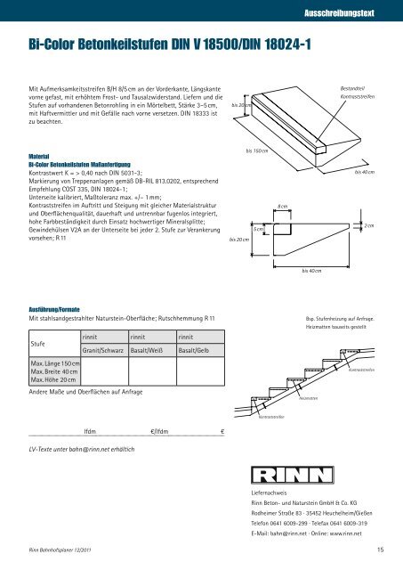 Rinn Bahnhofsplaner Einstieg in die 1. Klasse - Rinn Beton