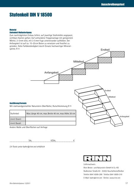 Rinn Bahnhofsplaner Einstieg in die 1. Klasse - Rinn Beton