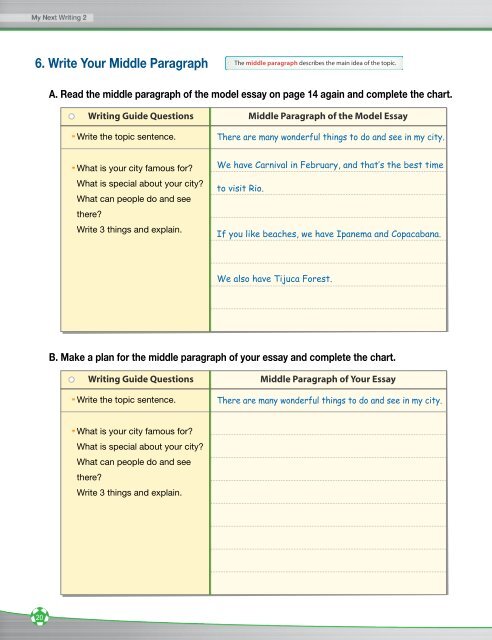 5. Write Your Beginning Paragraph