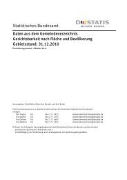 Gerichtsbarkeit nach FlÃ¤che und BevÃ¶lkerung ... - Statistische Ãmter