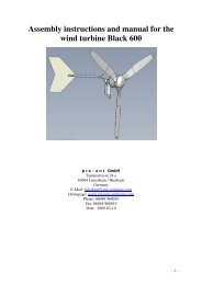 Assembly instructions and manual for the wind turbine ... - eco-worxX