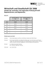 WG-Stoff QV 2008 B-Profil Repetenten - Wirtschafts- und ...