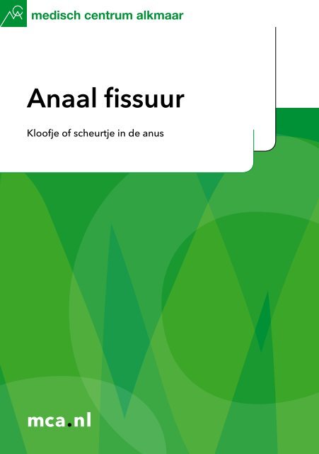 Anaal fissuur - Mca