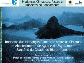 Impactos das MudanÃ§as ClimÃ¡ticas nos Sistemas de ... - Sabesp