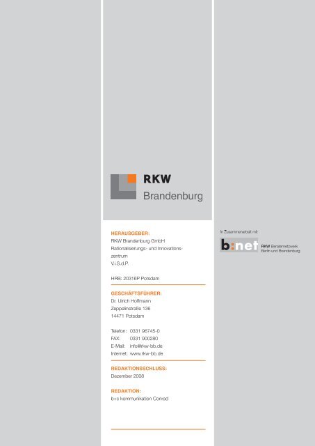 Arbeitssicherheitsmanagement - RKW Berlin-Brandenburg