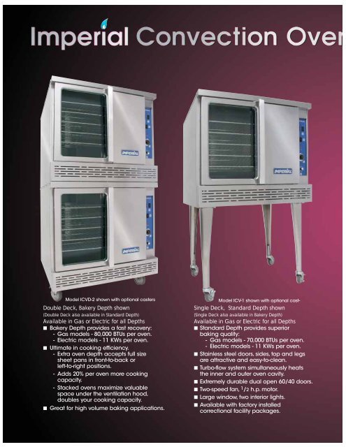 Convection Oven Catalog