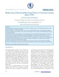 Biodiversity of Keratinophilic Fungal Flora in University Campus ...