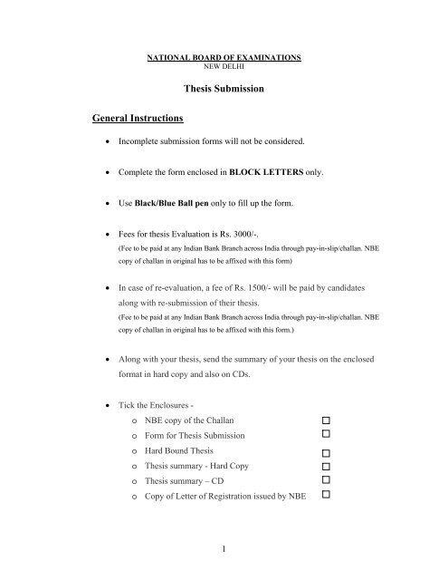 thesis protocol submission form