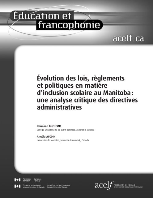 Article complet (pdf) - acelf