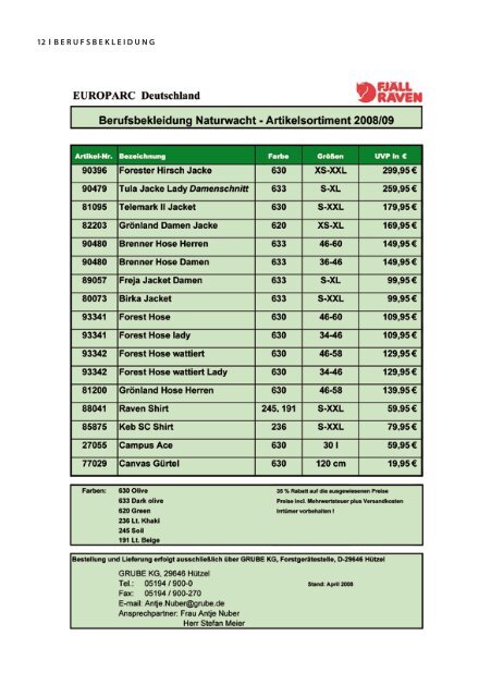 2008 - Bundesverband Naturwacht eV