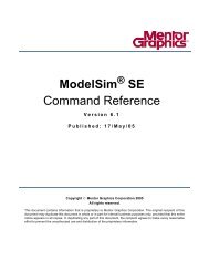 ModelSim SE Command Reference - Parent Directory