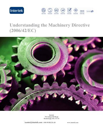 Understanding the Machinery Directive (2006/42/EC) - Intertek