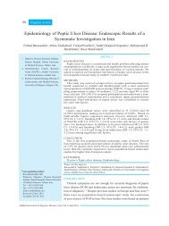 Epidemiology of Peptic Ulcer Disease: Endoscopic Results of ... - IAGH