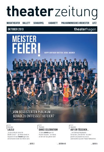 Theaterzeitung Oktober 2013 - Theater Hagen