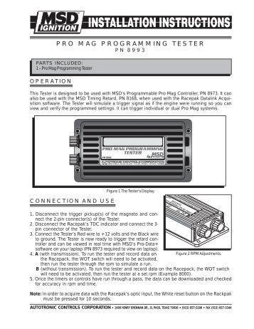 PRO MAG PROGRAMMING TESTER - MSD Pro-Mag.com