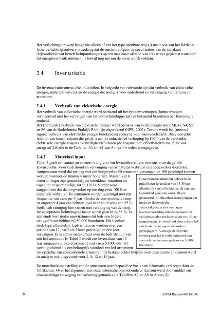 Leds of conventionele openbare verlichting? - Rivm