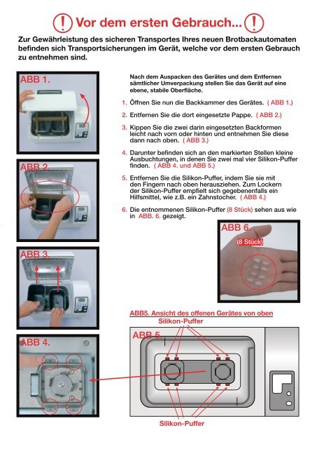 Vor dem ersten Gebrauch... - Broodbakken.info