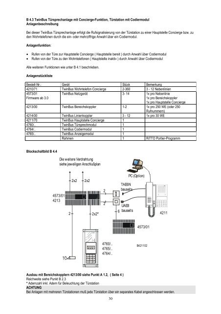 Systemhandbuch Concierge - Ritto