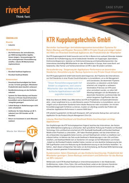 KTR Kupplungstechnik GmbH - Riverbed