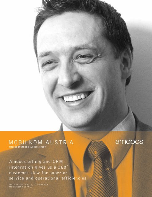 MOBILKOM AUSTRIA - Amdocs