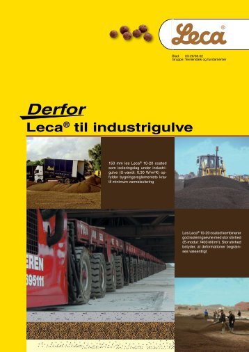 Leca® industrigulve - Weber