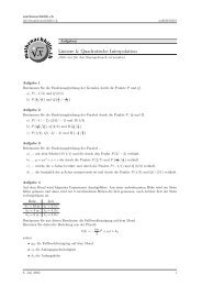 (Aufgaben 3-5): Funktionsgleichung bestimmen (Interpolation)