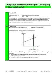 Aufgaben Makroökonomie (mit Lösungen) - RMoser.ch