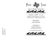 Pony & Miniature Horse Sale - North Texas Pony Sale