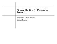 2008- Google Hacking