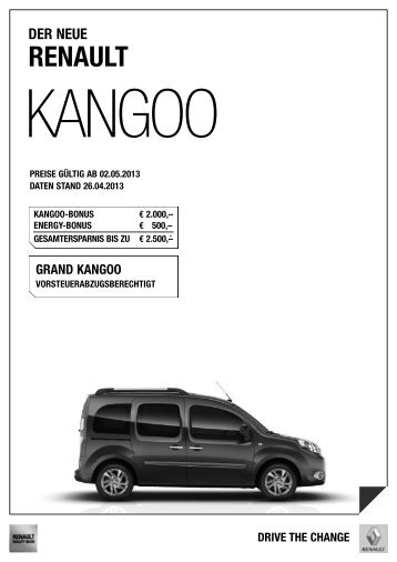 grand kangoo - Renault-Angebote