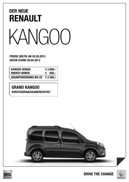 grand kangoo - Renault-Angebote