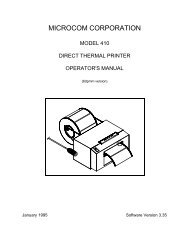 Model 410 6dpmm  Operators Manual - Microcom Corporation