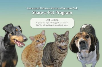 Share-a-Pet Program - Associated Humane Societies